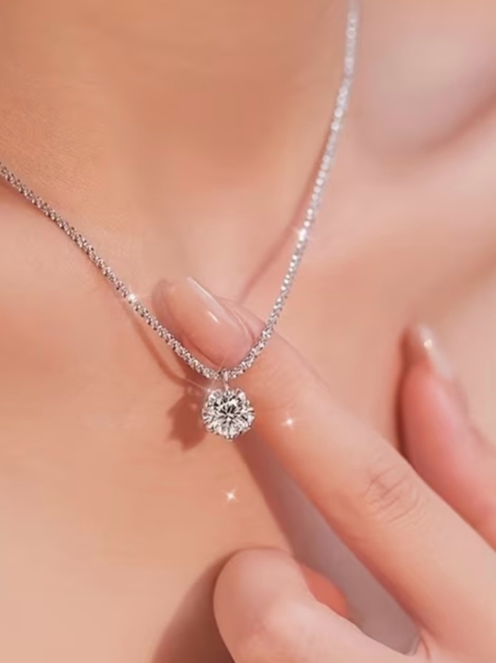 83. Silver necklace